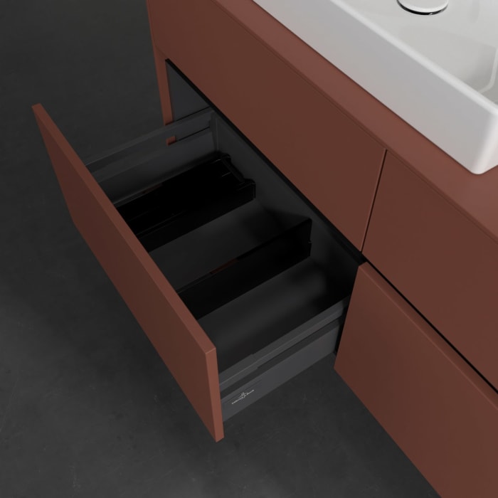 Villeroy & Boch Collaro Waschtischunterschrank 120 x 54,8 cm , mit LED-Beleuchtung, mit 4 Auszügen