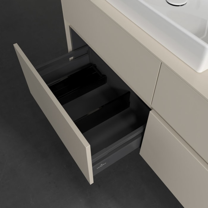 Villeroy & Boch Collaro Waschtischunterschrank 120 x 54,8 cm , mit LED-Beleuchtung, mit 4 Auszügen