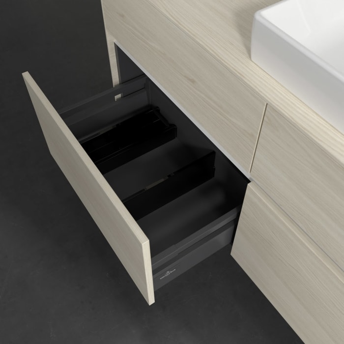 Villeroy & Boch Collaro Waschtischunterschrank 120 x 54,8 cm , mit LED-Beleuchtung, mit 4 Auszügen