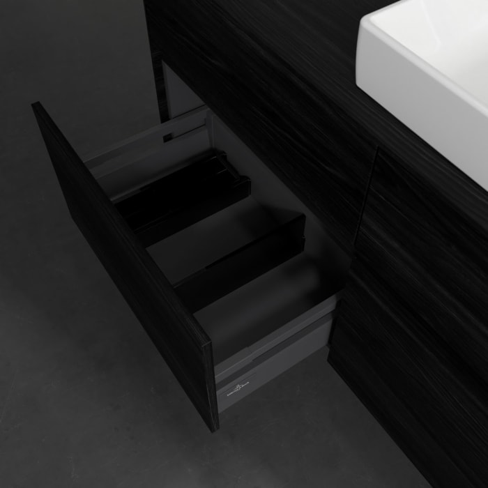 Villeroy & Boch Collaro Waschtischunterschrank 120 x 54,8 cm , mit LED-Beleuchtung, mit 4 Auszügen