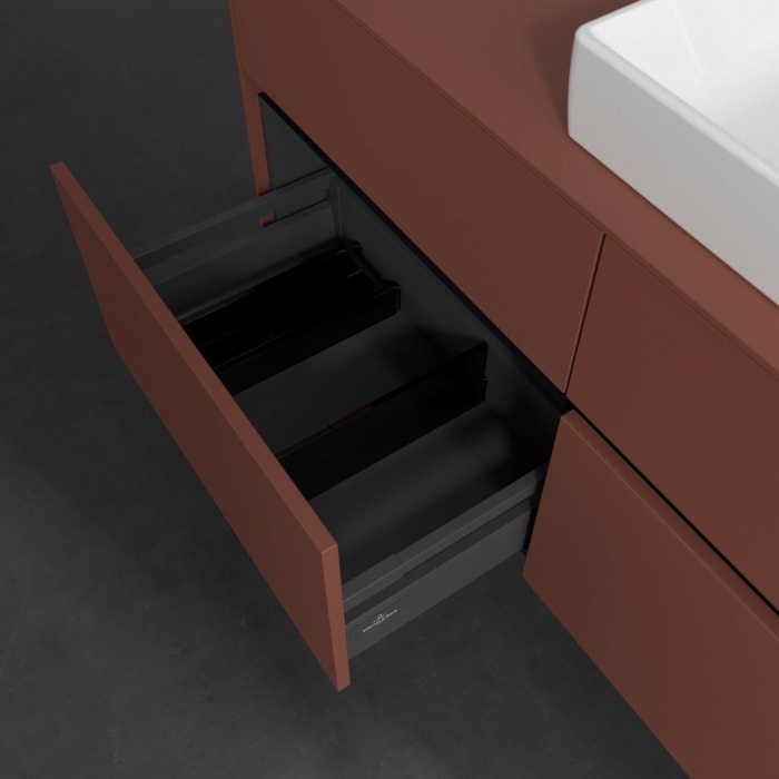 Villeroy & Boch Collaro Waschtischunterschrank 120 x 54,8 cm , mit LED-Beleuchtung, mit 4 Auszügen