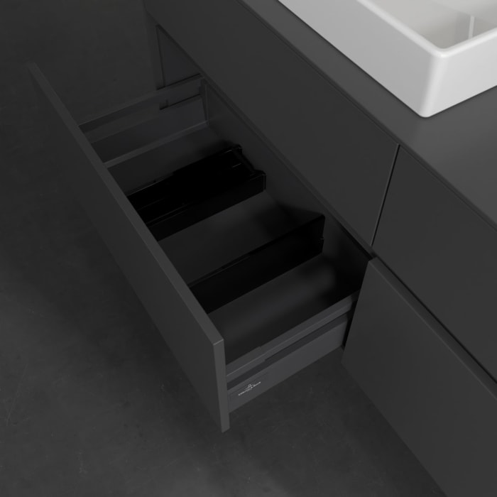 Villeroy & Boch Collaro Waschtischunterschrank 140 x 54,8 cm , mit LED-Beleuchtung, mit 4 Auszügen