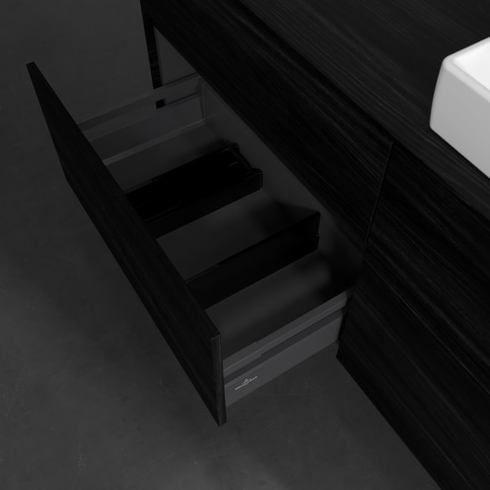 Villeroy & Boch Collaro Waschtischunterschrank 140 x 54,8 cm , mit LED-Beleuchtung, mit 4 Auszügen