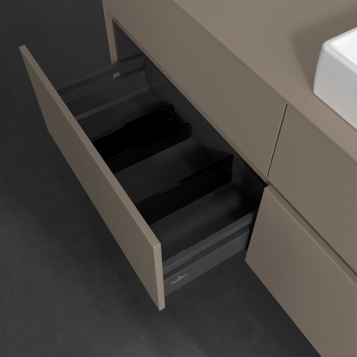 Villeroy & Boch Collaro Waschtischunterschrank 140 x 54,8 cm , mit LED-Beleuchtung, mit 4 Auszügen