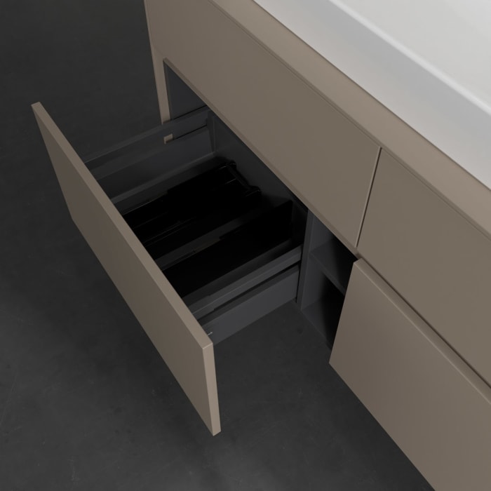 Villeroy & Boch Collaro Waschtischunterschrank 120 x 54,8 cm , mit LED-Beleuchtung, mit 4 Auszügen