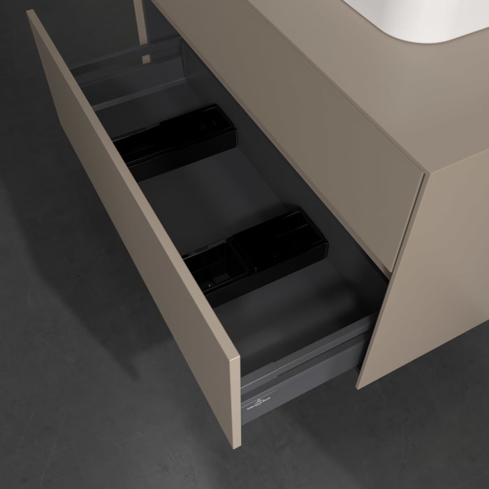 Villeroy & Boch Collaro Waschtischunterschrank 100 x 54,8 cm , mit LED-Beleuchtung, mit 2 Auszügen