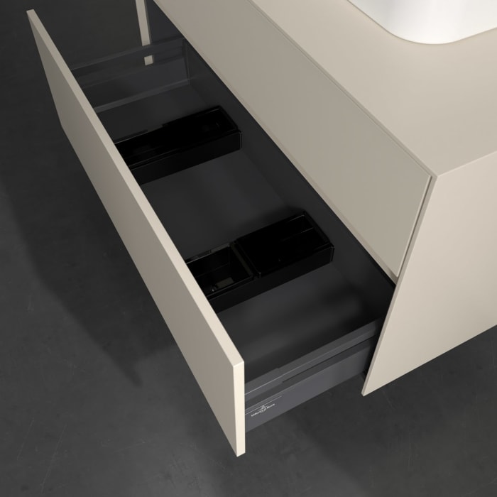 Villeroy & Boch Collaro Waschtischunterschrank 100 x 54,8 cm , mit LED-Beleuchtung, mit 2 Auszügen