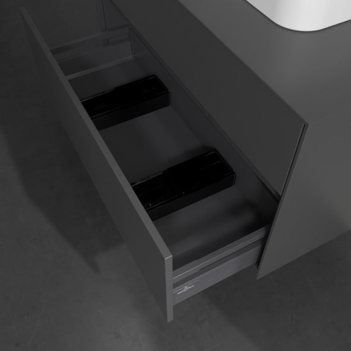 Villeroy & Boch Collaro Waschtischunterschrank 100 x 54,8 cm , mit LED-Beleuchtung, mit 2 Auszügen