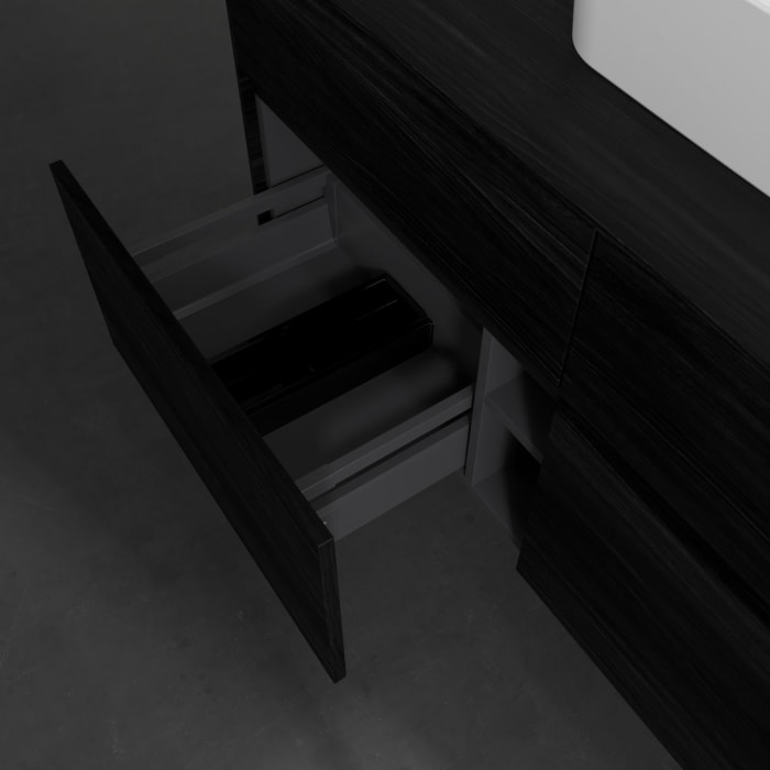 Villeroy & Boch Collaro Waschtischunterschrank 120 x 54,8 cm , mit LED-Beleuchtung, mit 4 Auszügen