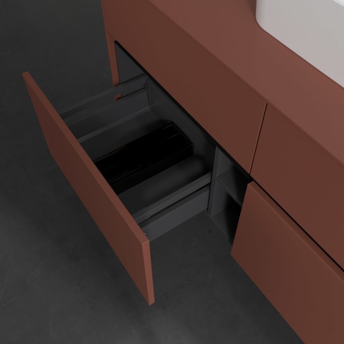 Villeroy & Boch Collaro Waschtischunterschrank 120 x 54,8 cm , mit LED-Beleuchtung, mit 4 Auszügen