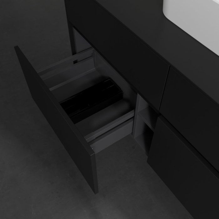 Villeroy & Boch Collaro Waschtischunterschrank 120 x 54,8 cm , mit LED-Beleuchtung, mit 4 Auszügen