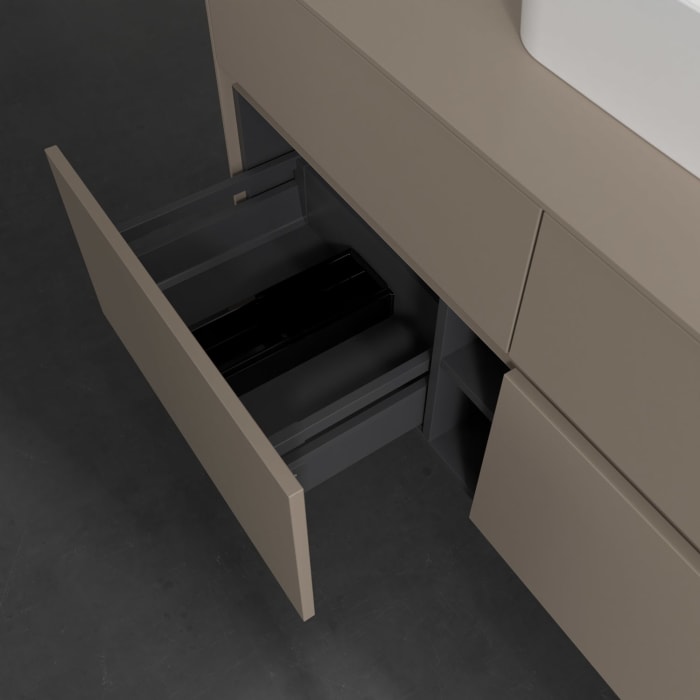 Villeroy & Boch Collaro Waschtischunterschrank 120 x 54,8 cm , mit LED-Beleuchtung, mit 4 Auszügen