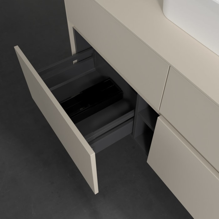 Villeroy & Boch Collaro Waschtischunterschrank 120 x 54,8 cm , mit LED-Beleuchtung, mit 4 Auszügen