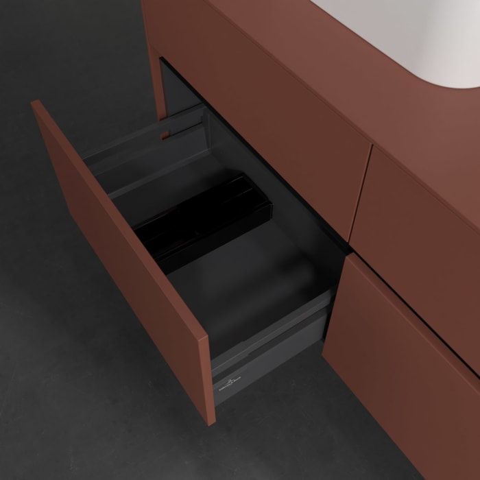 Villeroy & Boch Collaro Waschtischunterschrank 120 x 54,8 cm , mit LED-Beleuchtung, mit 4 Auszügen