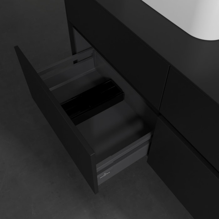 Villeroy & Boch Collaro Waschtischunterschrank 120 x 54,8 cm , mit LED-Beleuchtung, mit 4 Auszügen