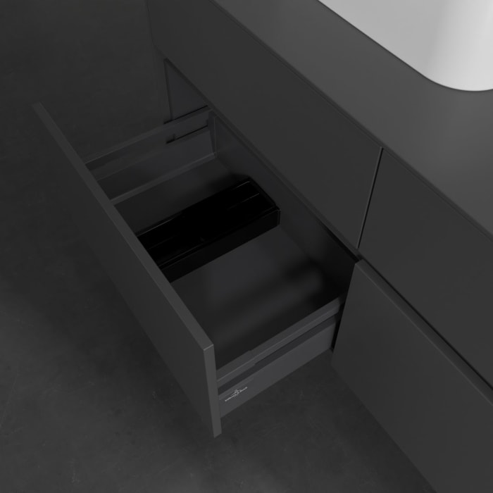 Villeroy & Boch Collaro Waschtischunterschrank 120 x 54,8 cm , mit LED-Beleuchtung, mit 4 Auszügen