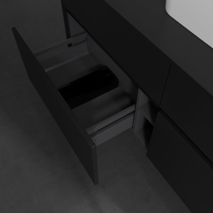 Villeroy & Boch Collaro Waschtischunterschrank 140 x 54,8 cm , mit LED-Beleuchtung, mit 4 Auszügen