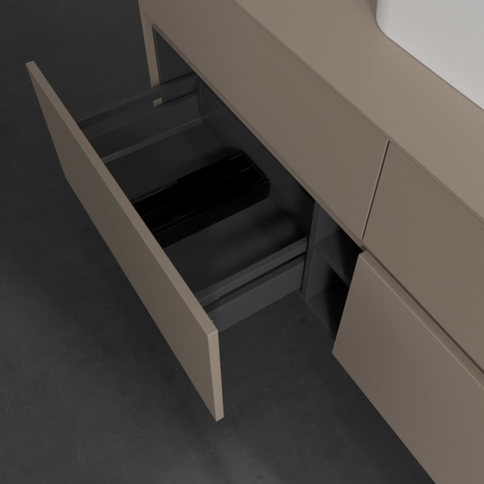 Villeroy & Boch Collaro Waschtischunterschrank 140 x 54,8 cm , mit LED-Beleuchtung, mit 4 Auszügen