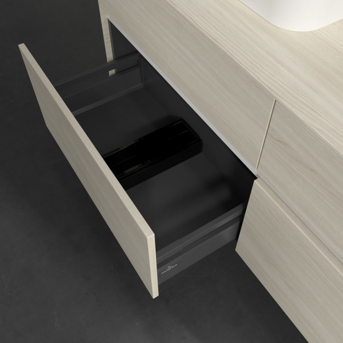 Villeroy & Boch Collaro Waschtischunterschrank 140 x 54,8 cm , mit LED-Beleuchtung, mit 4 Auszügen