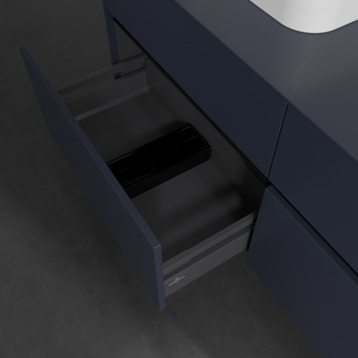 Villeroy & Boch Collaro Waschtischunterschrank 140 x 54,8 cm , mit LED-Beleuchtung, mit 4 Auszügen