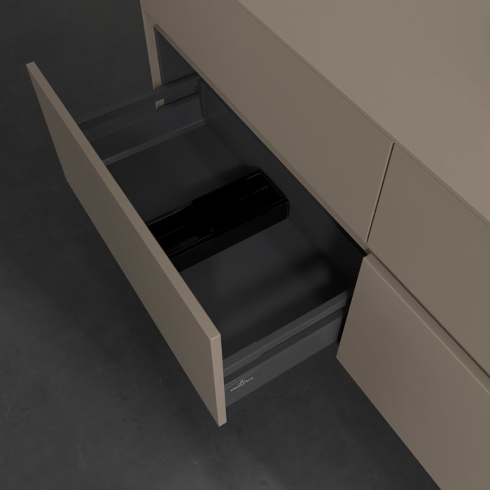 Villeroy & Boch Collaro Waschtischunterschrank 140 x 54,8 cm , mit LED-Beleuchtung, mit 4 Auszügen