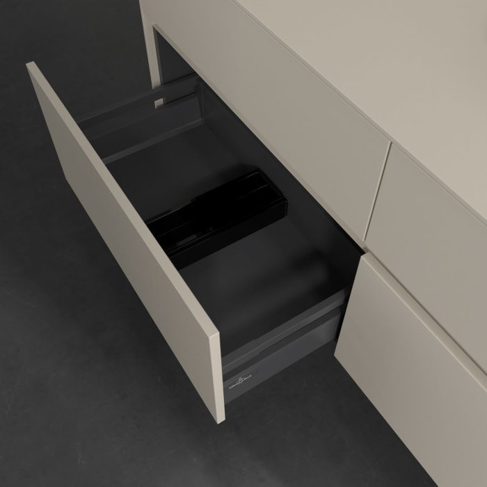 Villeroy & Boch Collaro Waschtischunterschrank 140 x 54,8 cm , mit LED-Beleuchtung, mit 4 Auszügen