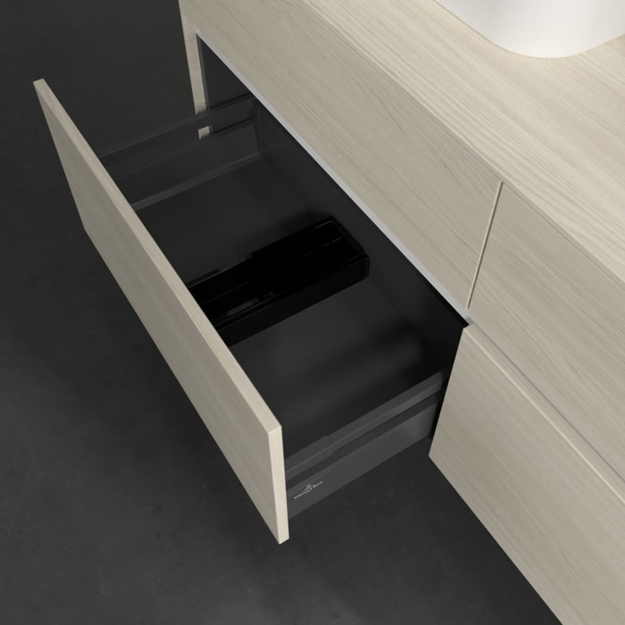 Villeroy & Boch Collaro Waschtischunterschrank 140 x 54,8 cm , mit LED-Beleuchtung, mit 4 Auszügen