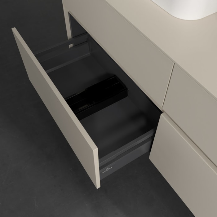 Villeroy & Boch Collaro Waschtischunterschrank 140 x 54,8 cm , mit LED-Beleuchtung, mit 4 Auszügen