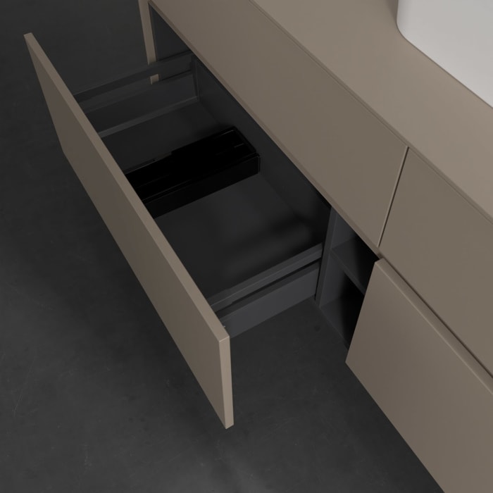 Villeroy & Boch Collaro Waschtischunterschrank 160 x 54,8 cm , mit LED-Beleuchtung, mit 4 Auszügen