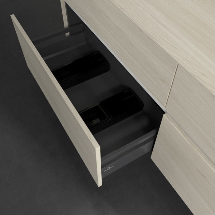 Villeroy & Boch Collaro Waschtischunterschrank 160 x 54,8 cm , mit LED-Beleuchtung, mit 4 Auszügen