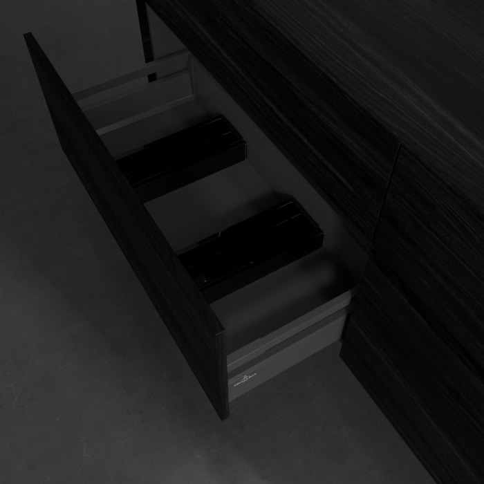 Villeroy & Boch Collaro Waschtischunterschrank 160 x 54,8 cm , mit LED-Beleuchtung, mit 4 Auszügen