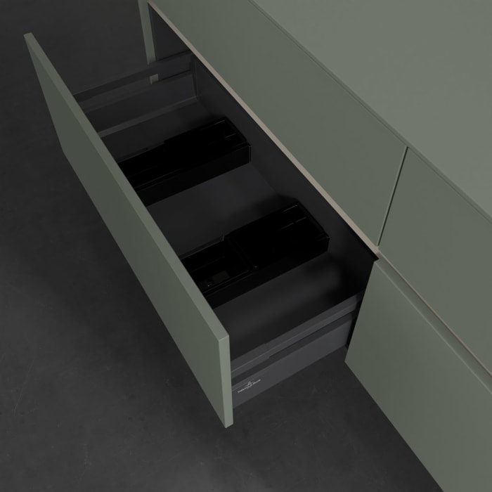 Villeroy & Boch Collaro Waschtischunterschrank 160 x 54,8 cm , mit LED-Beleuchtung, mit 4 Auszügen