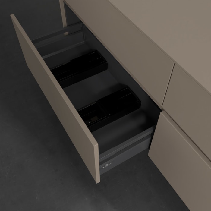 Villeroy & Boch Collaro Waschtischunterschrank 160 x 54,8 cm , mit LED-Beleuchtung, mit 4 Auszügen