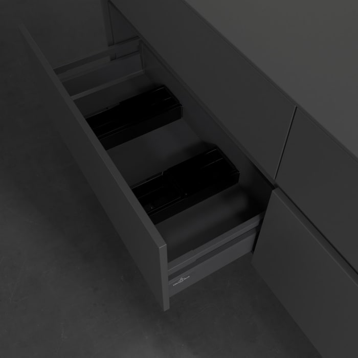 Villeroy & Boch Collaro Waschtischunterschrank 160 x 54,8 cm , mit LED-Beleuchtung, mit 4 Auszügen