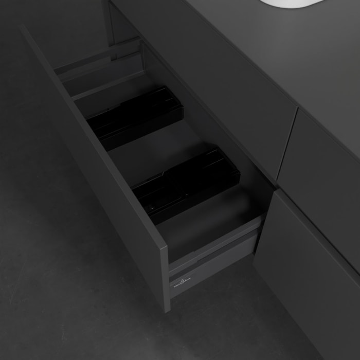 Villeroy & Boch Collaro Waschtischunterschrank 160 x 54,8 cm , mit LED-Beleuchtung, mit 4 Auszügen