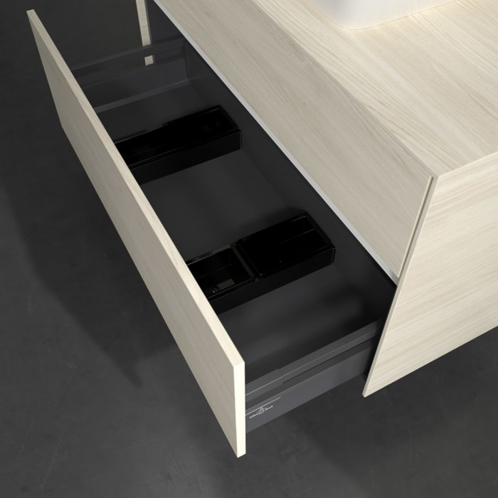 Villeroy & Boch Collaro Waschtischunterschrank 100 x 54,8 cm , mit LED-Beleuchtung, mit 2 Auszügen