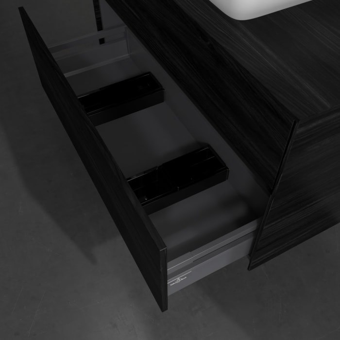 Villeroy & Boch Collaro Waschtischunterschrank 100 x 54,8 cm , mit LED-Beleuchtung, mit 2 Auszügen