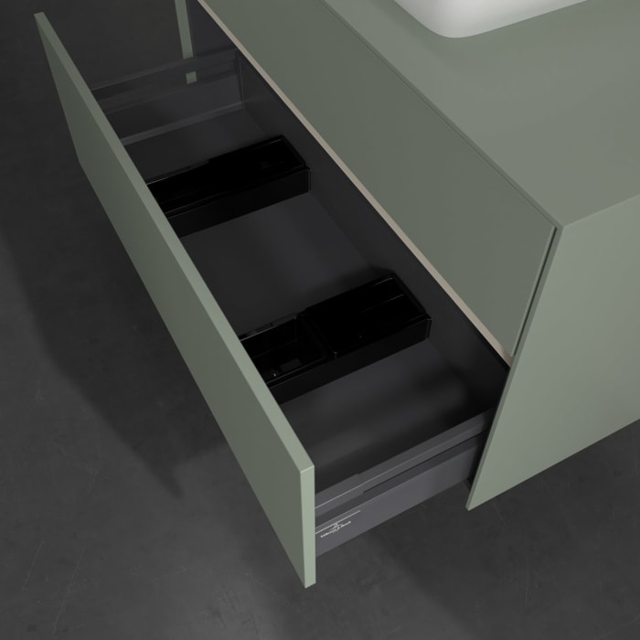 Villeroy & Boch Collaro Waschtischunterschrank 100 x 54,8 cm , mit LED-Beleuchtung, mit 2 Auszügen