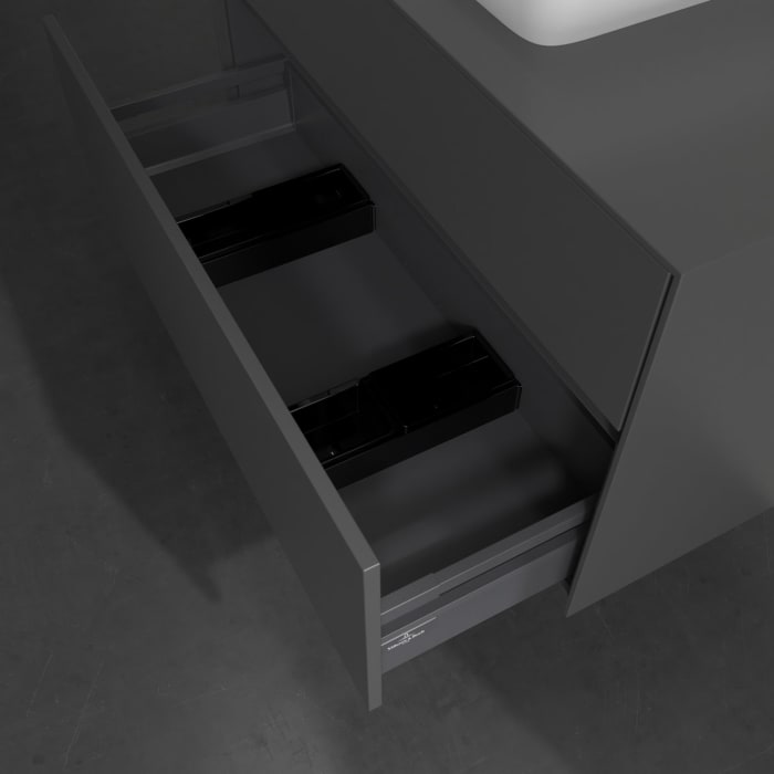 Villeroy & Boch Collaro Waschtischunterschrank 100 x 54,8 cm , mit LED-Beleuchtung, mit 2 Auszügen