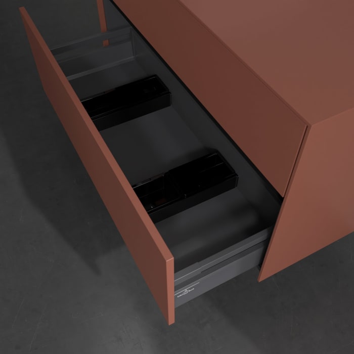 Villeroy & Boch Collaro Waschtischunterschrank 100 x 54,8 cm , mit LED-Beleuchtung, mit 2 Auszügen