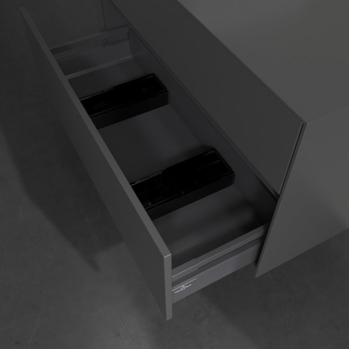 Villeroy & Boch Collaro Waschtischunterschrank 100 x 54,8 cm , mit LED-Beleuchtung, mit 2 Auszügen