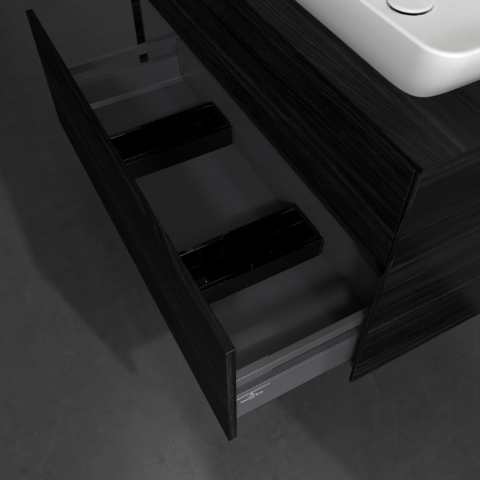 Villeroy & Boch Collaro Waschtischunterschrank 100 x 54,8 cm , mit LED-Beleuchtung, mit 2 Auszügen