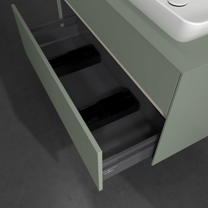 Villeroy & Boch Collaro Waschtischunterschrank 100 x 54,8 cm , mit LED-Beleuchtung, mit 2 Auszügen