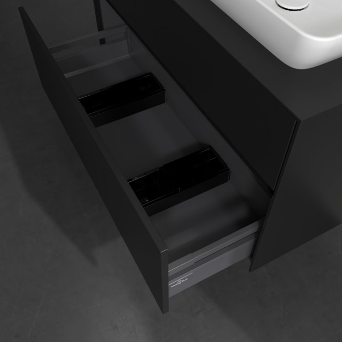 Villeroy & Boch Collaro Waschtischunterschrank 100 x 54,8 cm , mit LED-Beleuchtung, mit 2 Auszügen