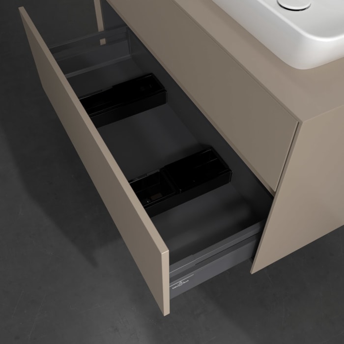 Villeroy & Boch Collaro Waschtischunterschrank 100 x 54,8 cm , mit LED-Beleuchtung, mit 2 Auszügen