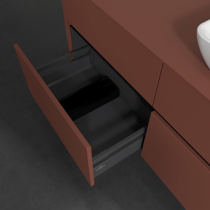 Villeroy & Boch Collaro Waschtischunterschrank 120 x 54,8 cm , mit LED-Beleuchtung, mit 4 Auszügen