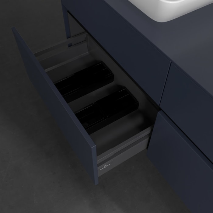 Villeroy & Boch Collaro Waschtischunterschrank 140 x 54,8 cm , mit LED-Beleuchtung, mit 4 Auszügen