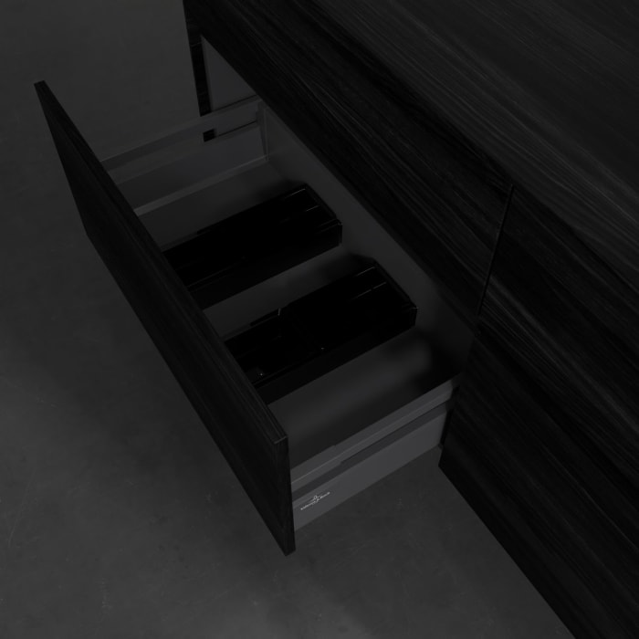 Villeroy & Boch Collaro Waschtischunterschrank 140 x 54,8 cm , mit LED-Beleuchtung, mit 4 Auszügen