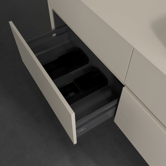 Villeroy & Boch Collaro Waschtischunterschrank 140 x 54,8 cm , mit LED-Beleuchtung, mit 4 Auszügen