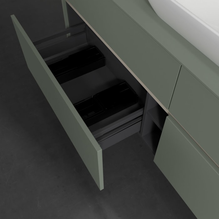 Villeroy & Boch Collaro Waschtischunterschrank 160 x 54,8 cm , mit LED-Beleuchtung, mit 4 Auszügen